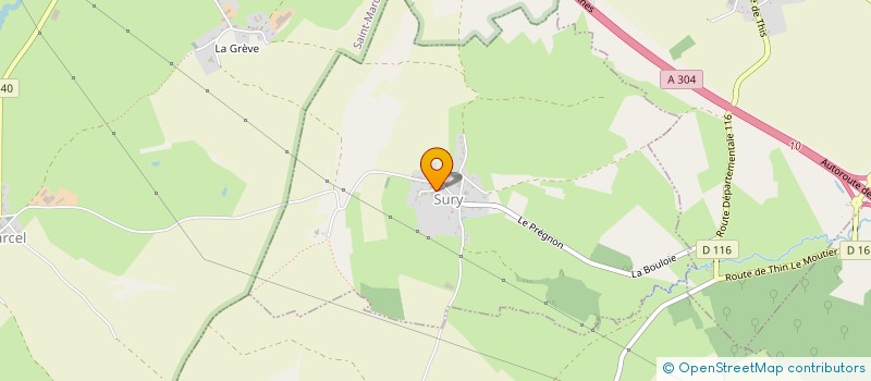 localisation de l'entreprise SOFAJULES  SURY