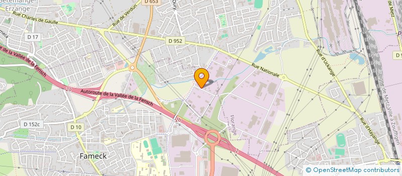 localisation de l'entreprise SOFAK LORRAINE à FAMECK