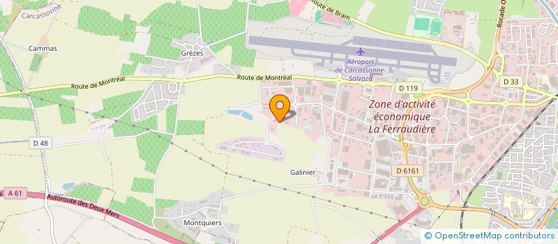 localisation de l'entreprise SOFALEC à CARCASSONNE