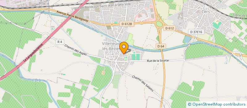 localisation de l'entreprise SOFALI à VILLENEUVE-LES-BEZIERS