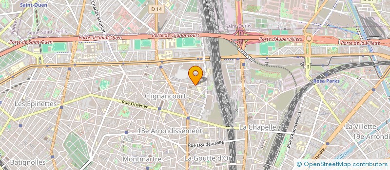 localisation de l'entreprise SOFALI PUBLICITE LUMINEUSE à PARIS