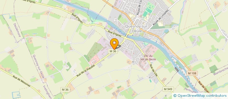 localisation de l'entreprise SOFAMA VERMEULEN à QUESNOY-SUR-DEULE