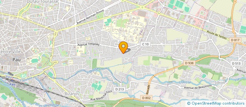 localisation de l'entreprise SOFAMED SOCIETE à PAU
