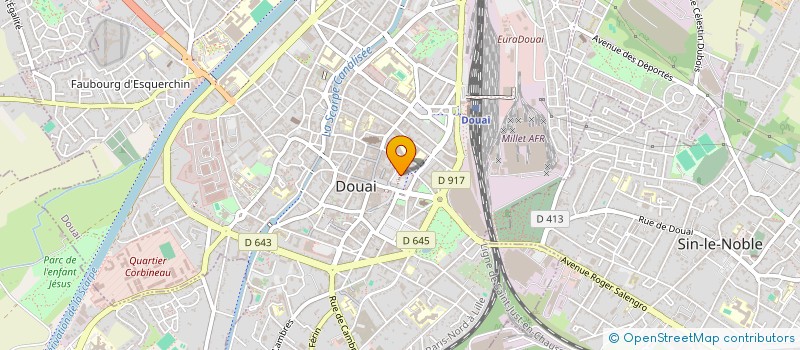 localisation de l'entreprise SOFAMEL  DOUAI