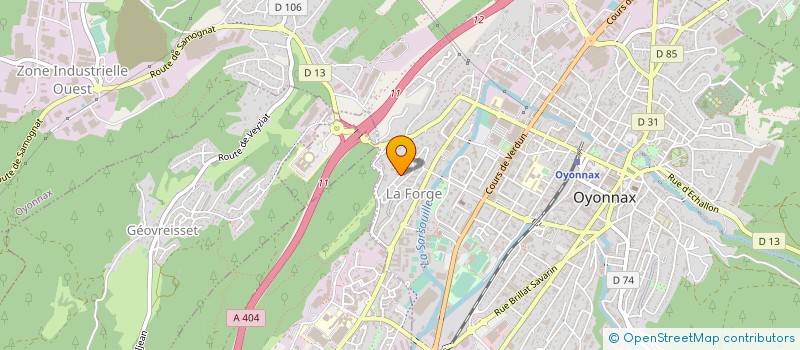 localisation de l'entreprise SOFANIDIS SARL à OYONNAX