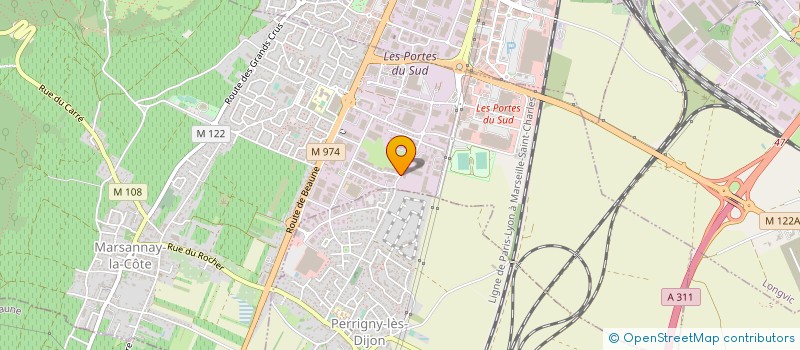 localisation de l'entreprise SOFAPATES à MARSANNAY-LA-COTE