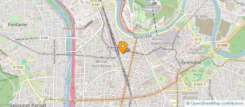 localisation de l'entreprise SOFAREC à GRENOBLE