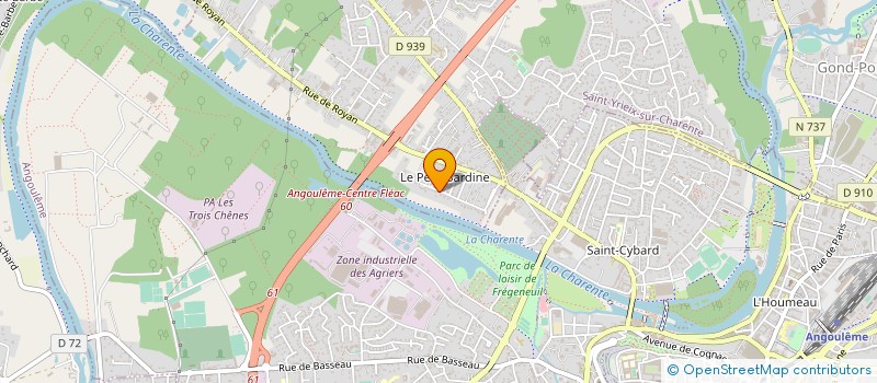 localisation de l'entreprise SOFAREC à SAINT-YRIEIX-SUR-CHARENTE