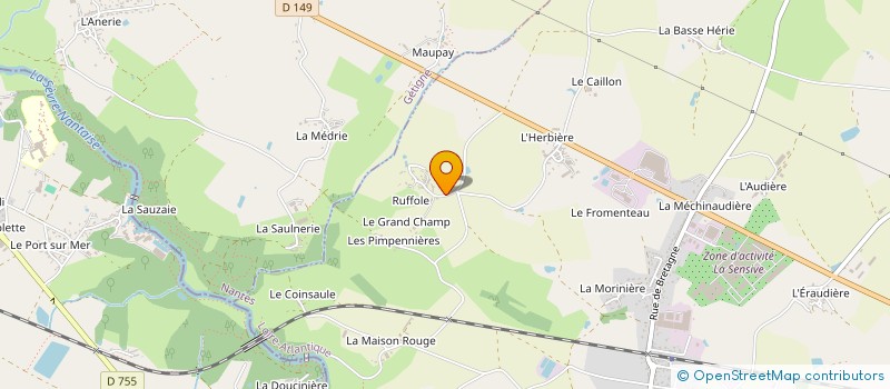 localisation de l'entreprise SOFARET SERVICES à BOUSSAY