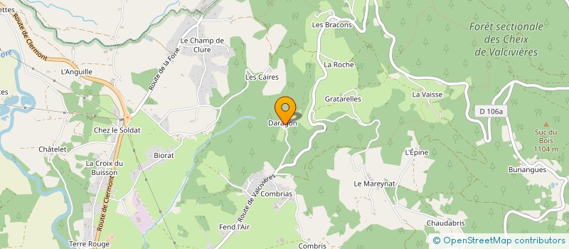 localisation de l'entreprise SOFAREX PERRIER  AMBERT