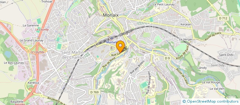 localisation de l'entreprise SOFART  MORLAIX