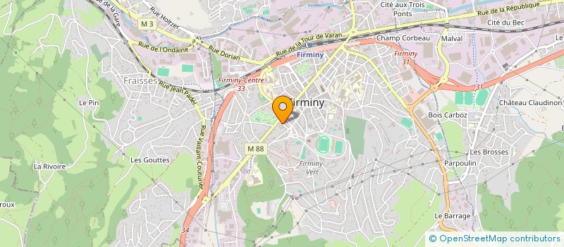 localisation de l'entreprise SOFARTRADING à FIRMINY