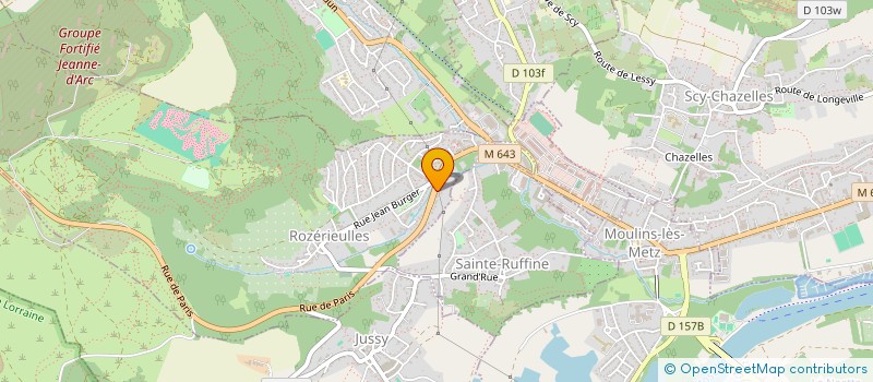 localisation de l'entreprise SOFARU  ROZERIEULLES