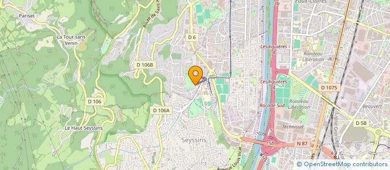 localisation de l'entreprise SOFATA à SEYSSINET-PARISET