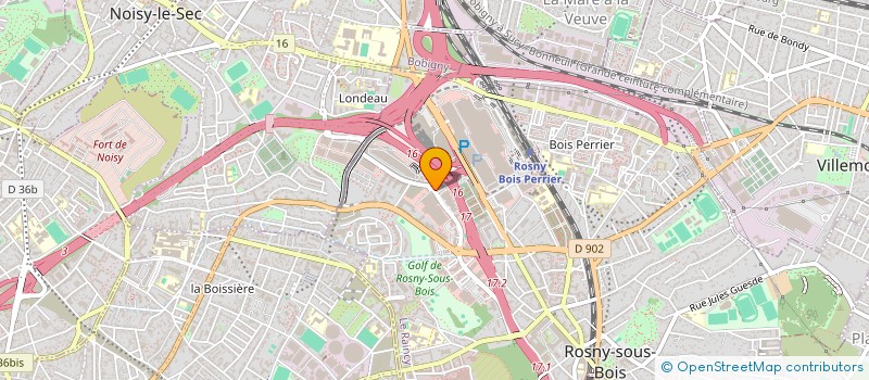 localisation de l'entreprise SOFATES CONCEPT à ROSNY-SOUS-BOIS