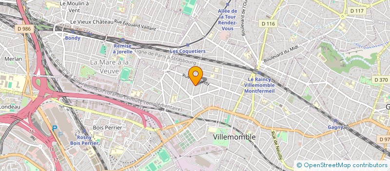 localisation de l'entreprise SOFEA à VILLEMOMBLE