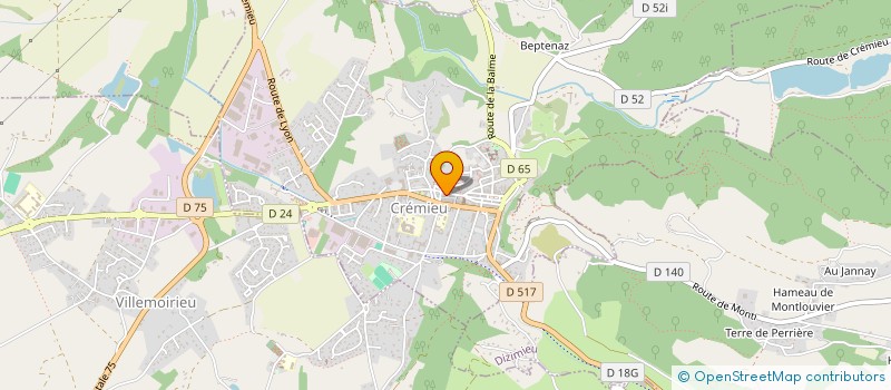 localisation de l'entreprise SOFEC  CREMIEU