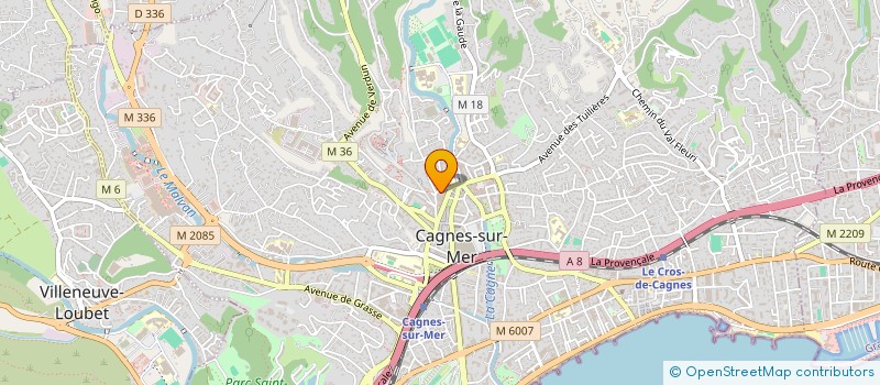 localisation de l'entreprise SOFELEC à CAGNES-SUR-MER