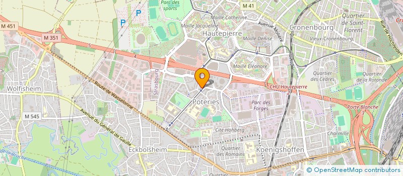 localisation de l'entreprise SOFELEC à STRASBOURG