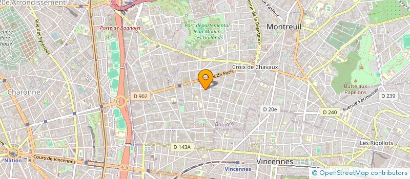 localisation de l'entreprise SOFEMIL  MONTREUIL