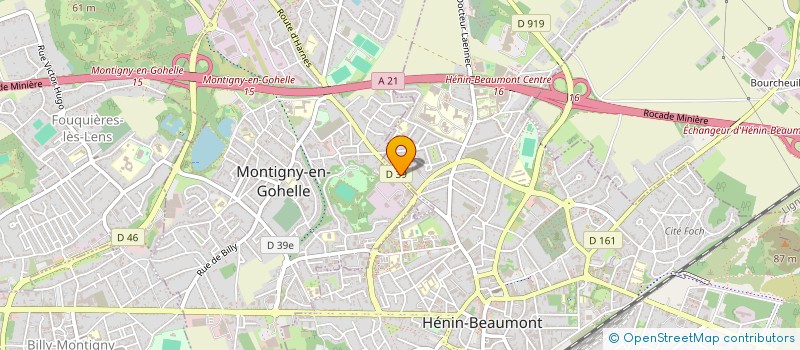 localisation de l'entreprise SOFENOR SECURITE à HENIN-BEAUMONT