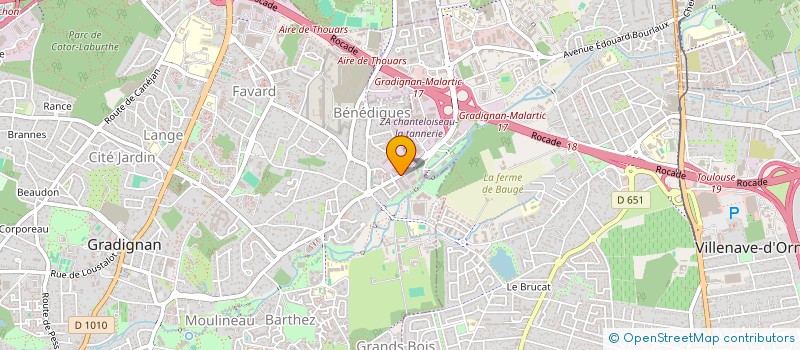 localisation de l'entreprise SOFER à GRADIGNAN