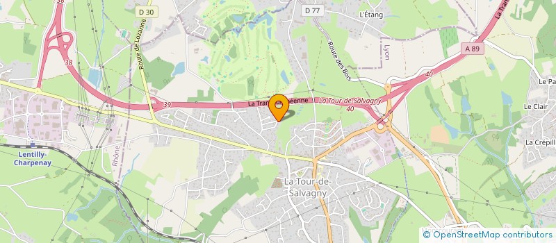 localisation de l'entreprise SOFER  LA TOUR-DE-SALVAGNY