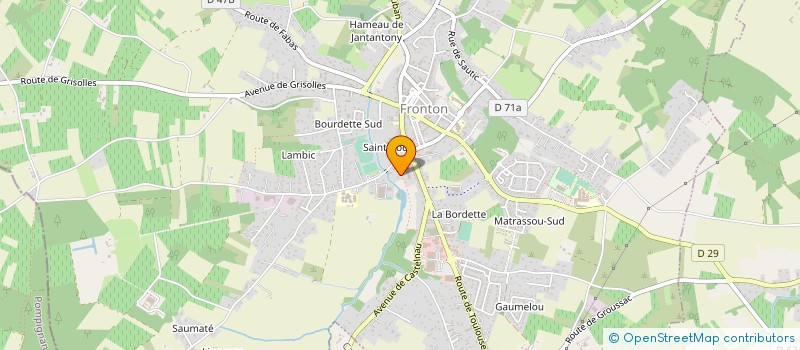localisation de l'entreprise SOFEVINS à FRONTON