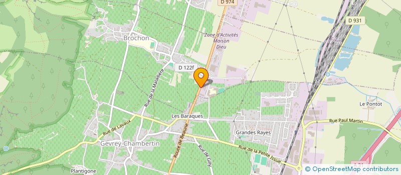 localisation de l'entreprise SOFHER  BROCHON