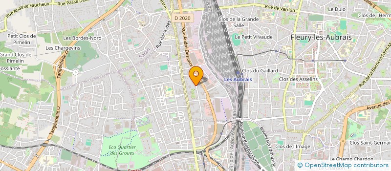 localisation de l'entreprise SOFIA à FLEURY-LES-AUBRAIS
