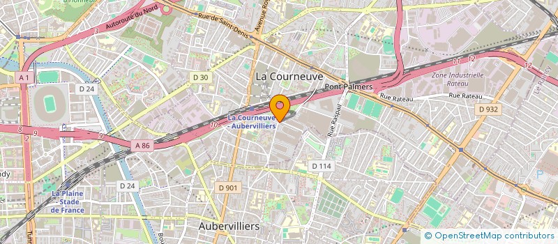 localisation de l'entreprise SOFIA à LA COURNEUVE