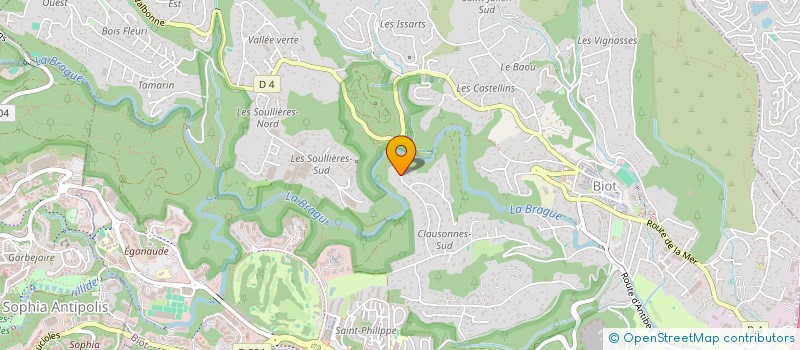 localisation de l'entreprise SOFIA  BIOT