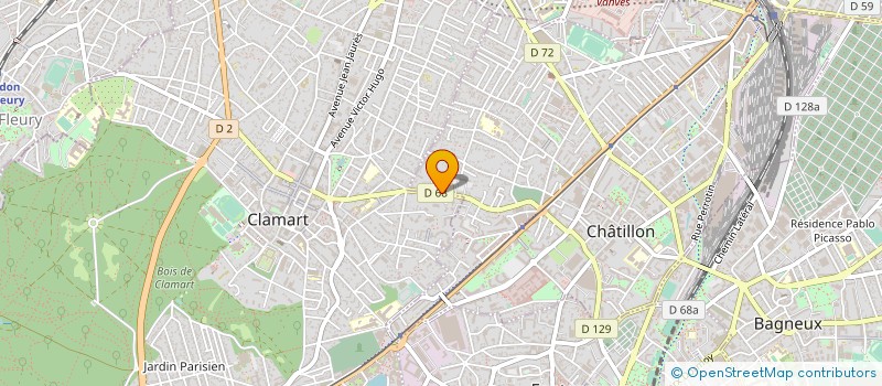 localisation de l'entreprise SOFIA CREATION COIFFURE à CLAMART