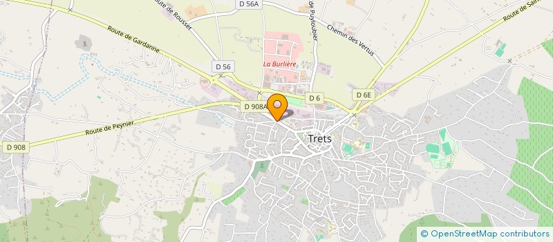 localisation de l'entreprise SOFIA ENVIRONNEMENT PAYSAGE à TRETS