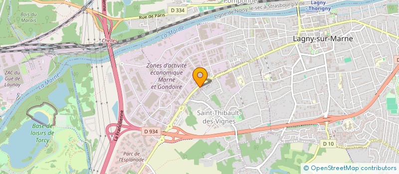 localisation de l'entreprise SOFIA - IMMOBILIER  LAGNY-SUR-MARNE