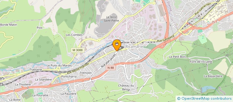 localisation de l'entreprise SOFIA MARKET à LA RICAMARIE