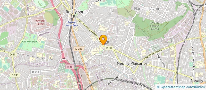 localisation de l'entreprise SOFIA SANTE  ROSNY-SOUS-BOIS