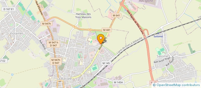 localisation de l'entreprise SOFIAM  LA BASSEE