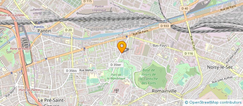 localisation de l'entreprise SOFIANE COIFURE à PANTIN