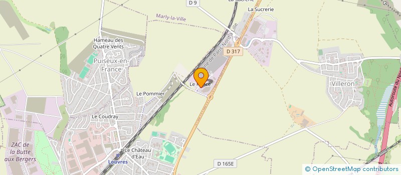 localisation de l'entreprise SOFIANE II  LOUVRES