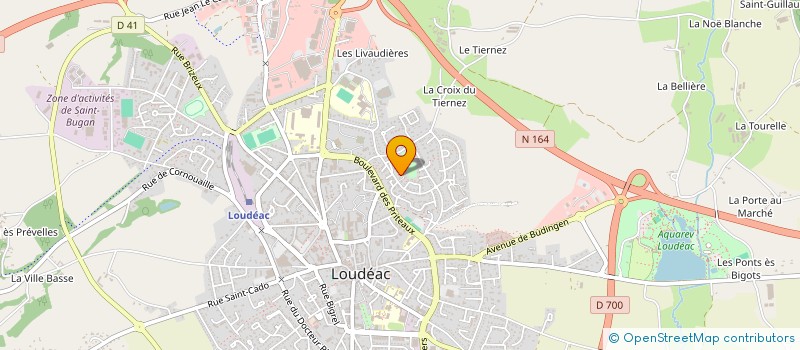localisation de l'entreprise SOFIAR à LOUDEAC