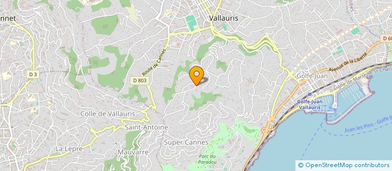 localisation de l'entreprise SOFIASHELTER  CANNES