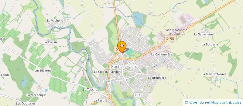 localisation de l'entreprise SOFIAU à ROCHESERVIERE