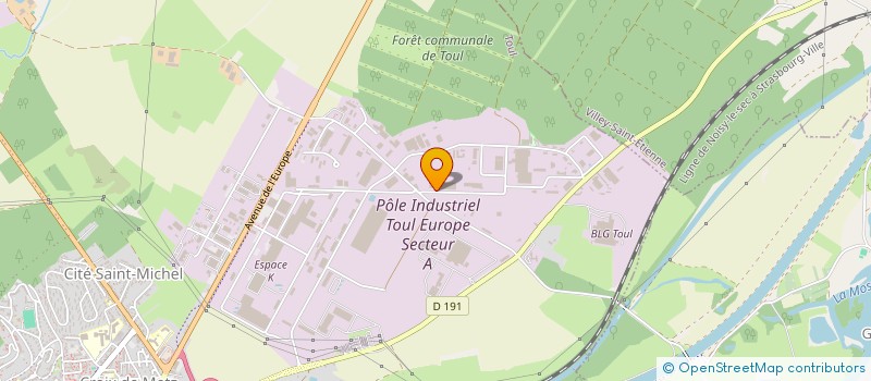 localisation de l'entreprise SOFIBA  TOUL