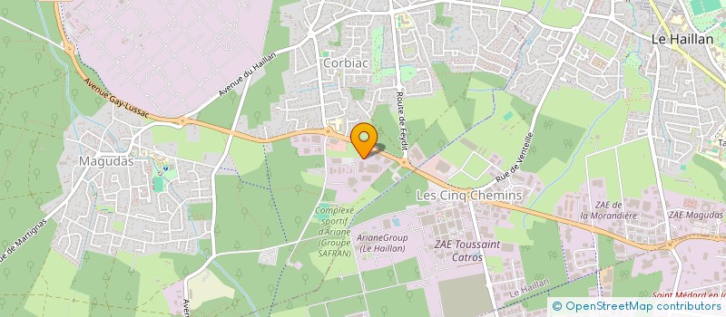 localisation de l'entreprise SOFIBA à SAINT-MEDARD-EN-JALLES