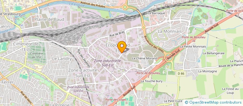 localisation de l'entreprise SOFIBAC à CESSON-SEVIGNE