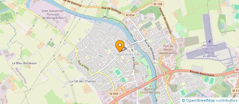 localisation de l'entreprise SOFIBAT NORD à WAMBRECHIES