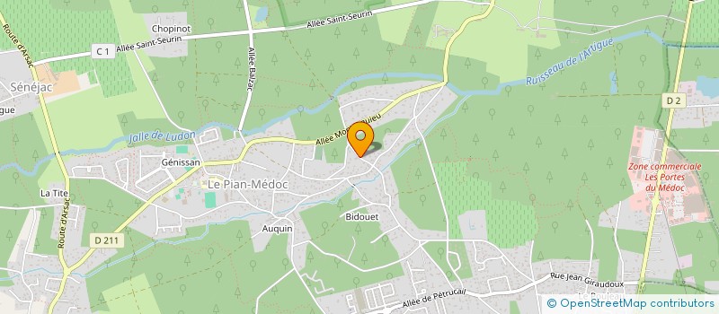 localisation de l'entreprise SOFIBED  LE PIAN-MEDOC