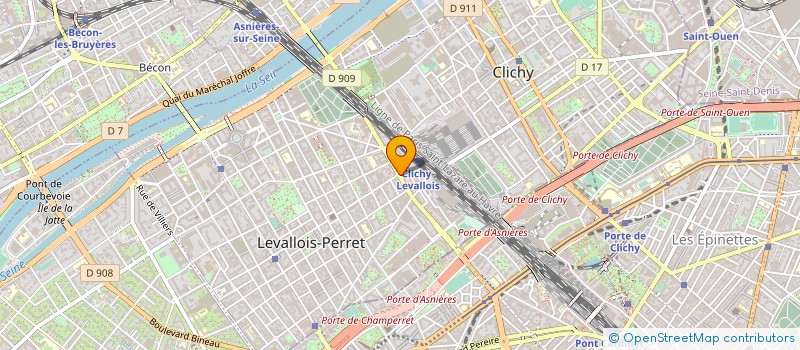 localisation de l'entreprise SOFIBEL à LEVALLOIS-PERRET