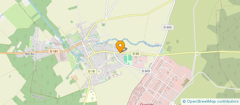 localisation de l'entreprise SOFICABLE  SISSONNE